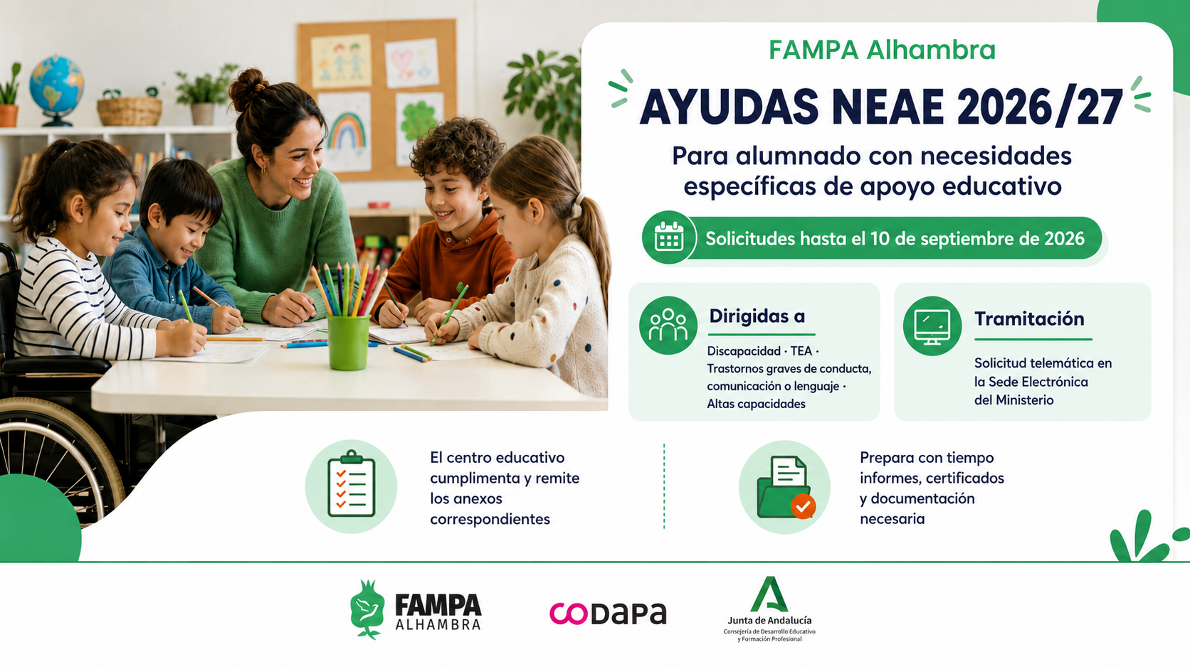 Ayudas NEAE 2026/27 - FAMPA Alhambra