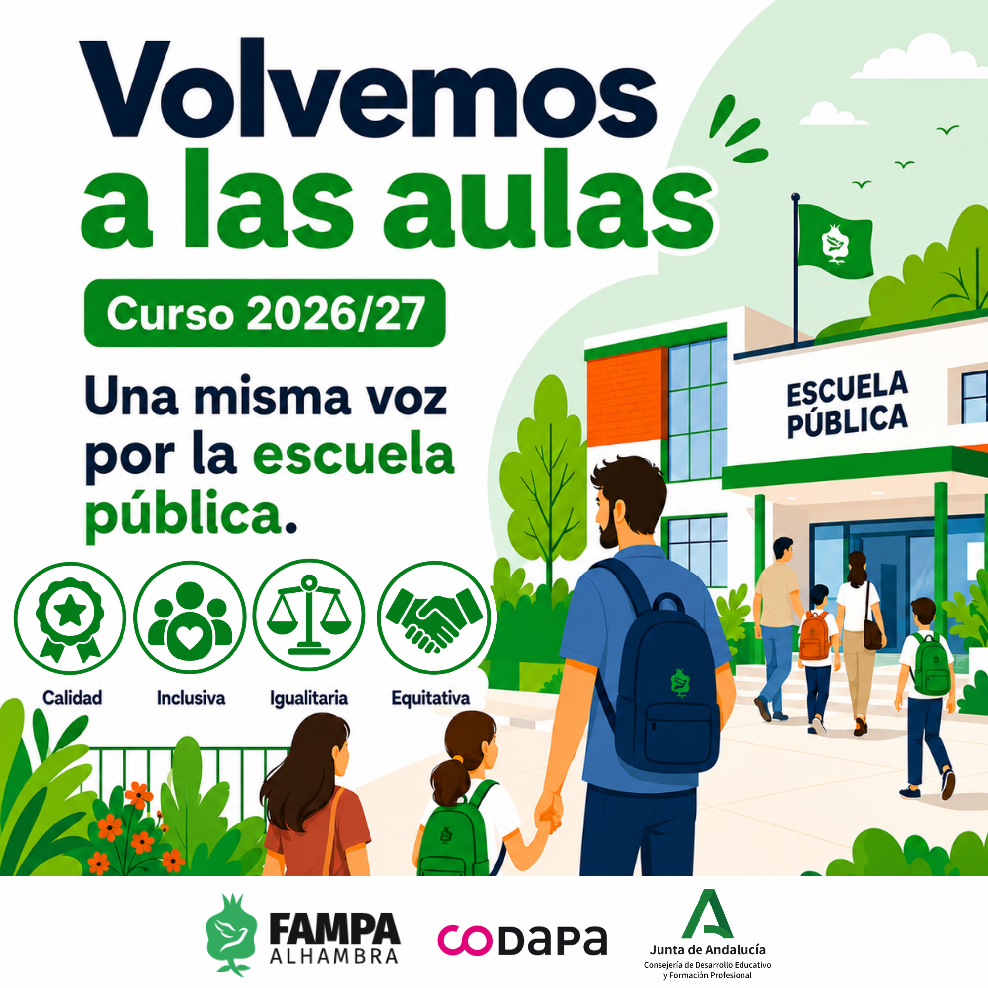 Vuelta a las aulas curso 2026/27 - FAMPA Alhambra